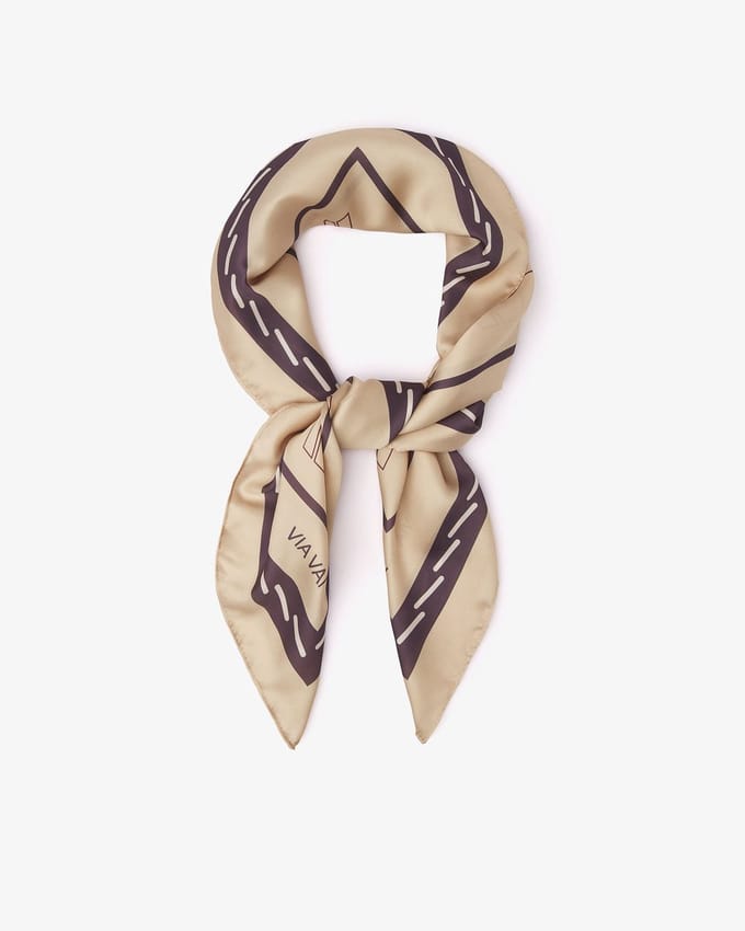 VIA VAI Lilo Isla Sjaal Dames - Beige