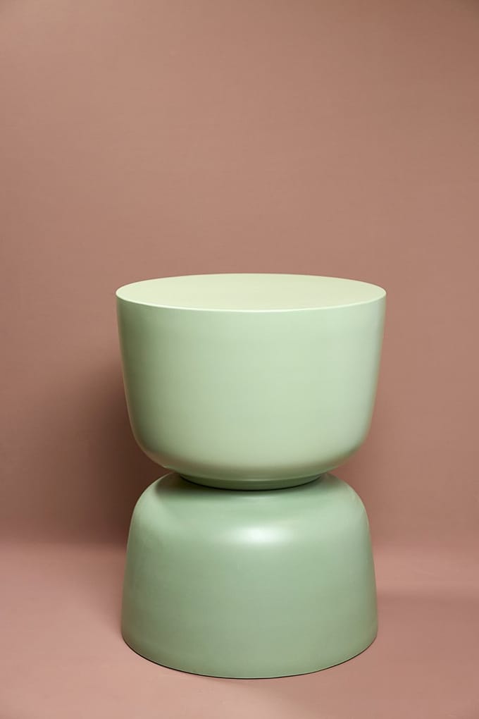 Branded by - Bijzettafeltje Alma groen - 2 kleuren overloop