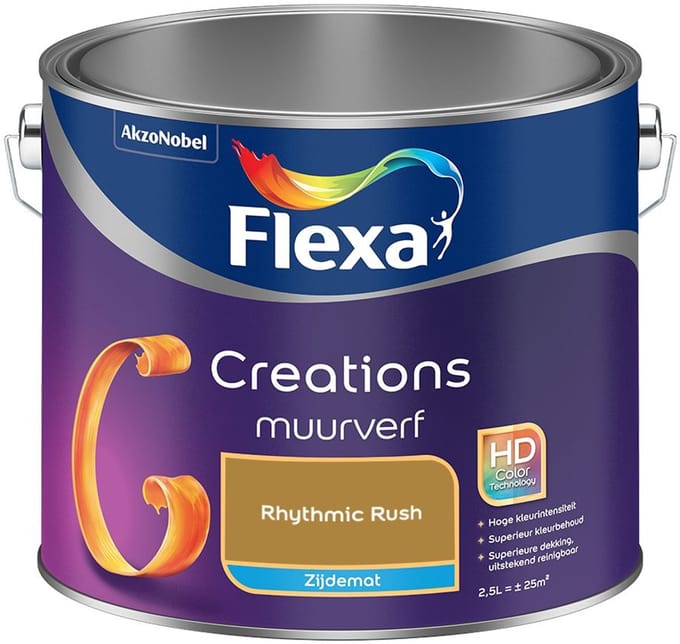 Flexa - Creations Muurverf Zijdemat - Rhythmic Rush - Mengverf - 2,5 L