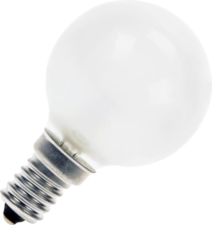 Schiefer E14 Kogel Gloeilamp | 40W 2700K 310lm 220V/240V Mat | Dimbaar