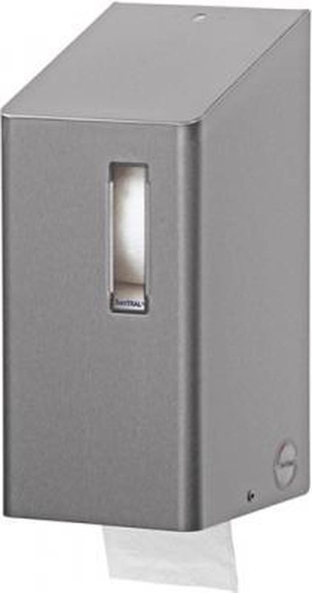 SanTRAL Toiletrolhouder 2rols RVS