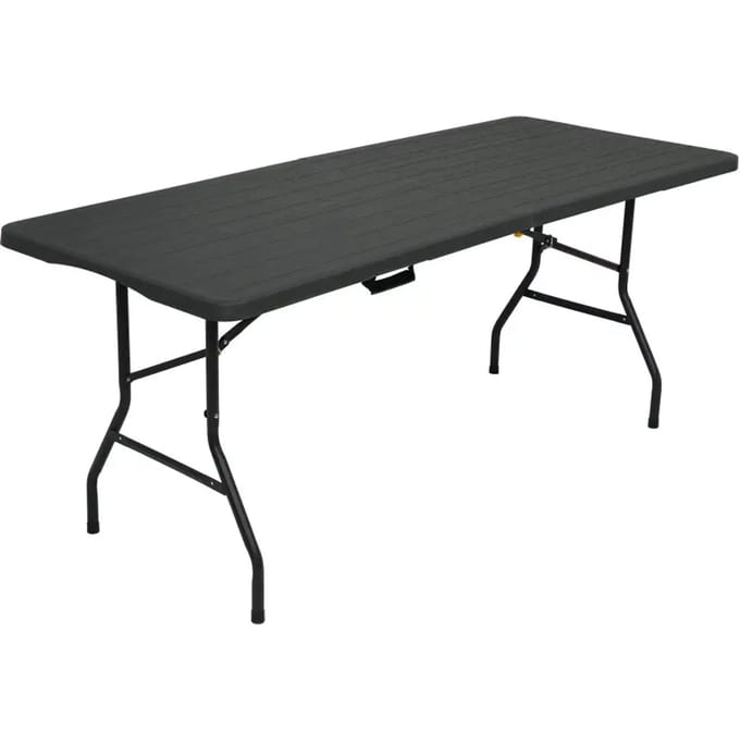NILS CAMP NC1618 Serie - Campingtafel - 180 cm - Antraciet - Opvouwbaar