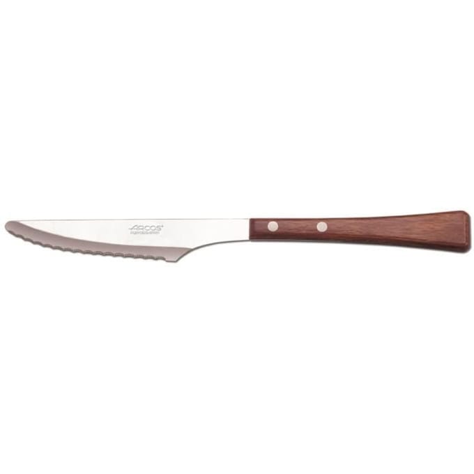 Tafelmes - Arcos - Manchega 479400 - 18/10 roestvrij staal - Lemmet 12 cm - Geperst hout