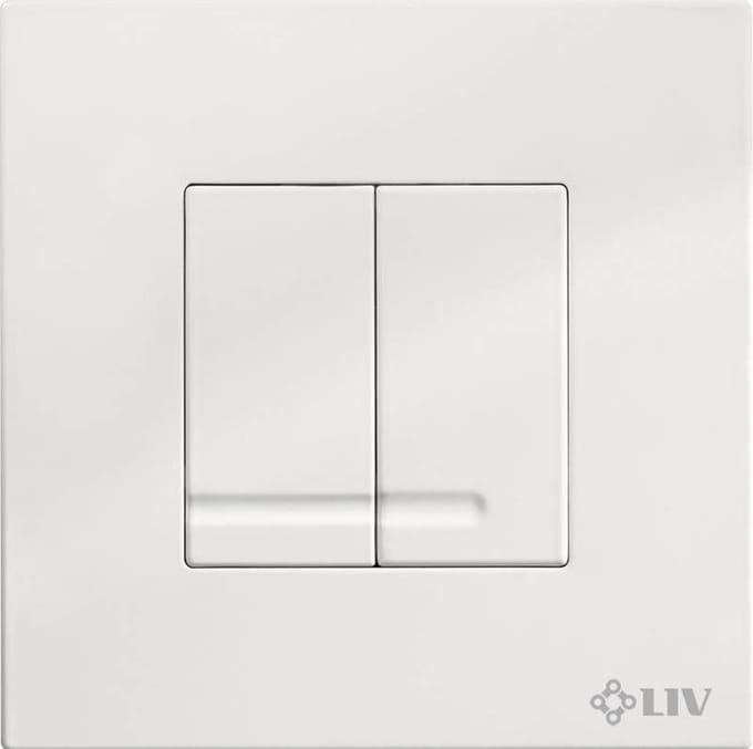 LIV ONYX DUO - bedieningspaneel - wit - 7030415601 - 16x16 cm