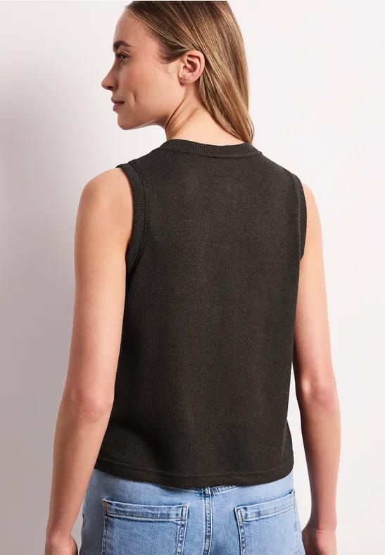 Gebreid gilet met glitter