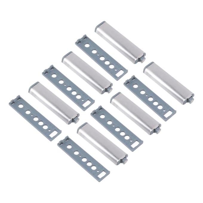 16 stuks Push Open Latch Heavy Duty Roestvrij Staal Push Release Latch voor Kast Deur Lade white