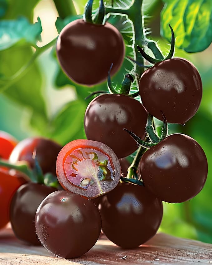 2 sets - Kerstomaat Black Cherry Zaden Solanum Lycopersicum Eenjarig