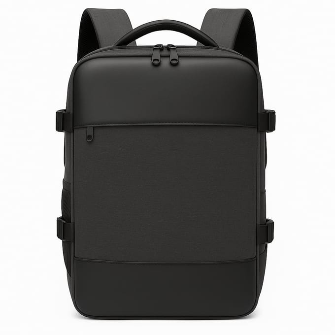 Reisgemak Reisrugzak met Laptopvak 15 inch - Trolleyband - Schooltas - Grijs