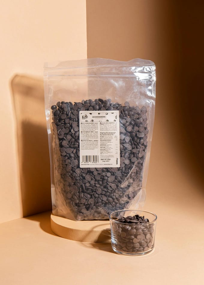 Vegan chocoladedruppels met xylitol 1 kg