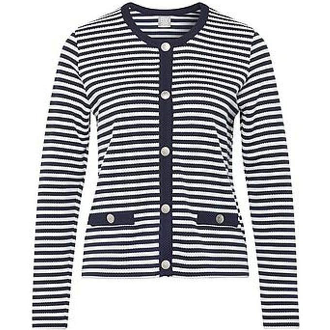 Vest ronde hals Van Rabe blauw