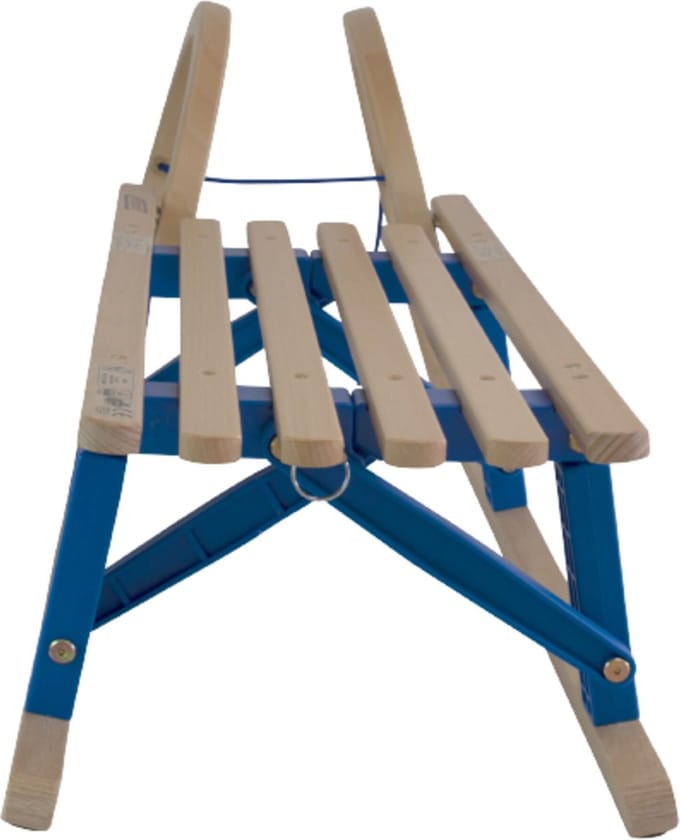 Opvouwbare houten slakkenslee - 110cm