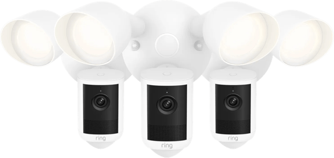 Ring Floodlight Camera 2e Generatie Wit 3-Pack