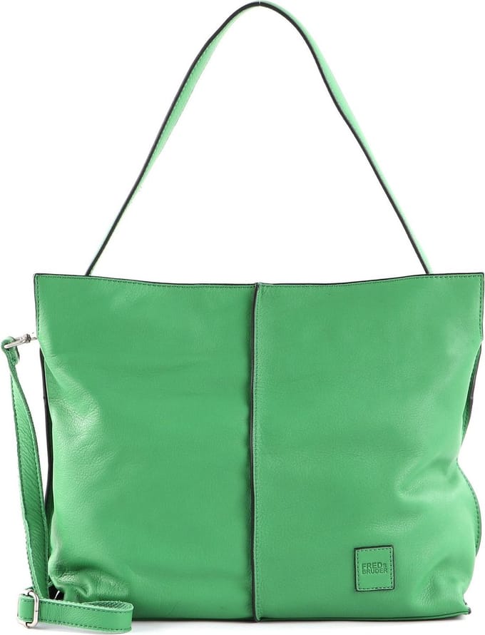 FREDsBRUDER Leren Schoudertas FB Hobo Electric Green Groene