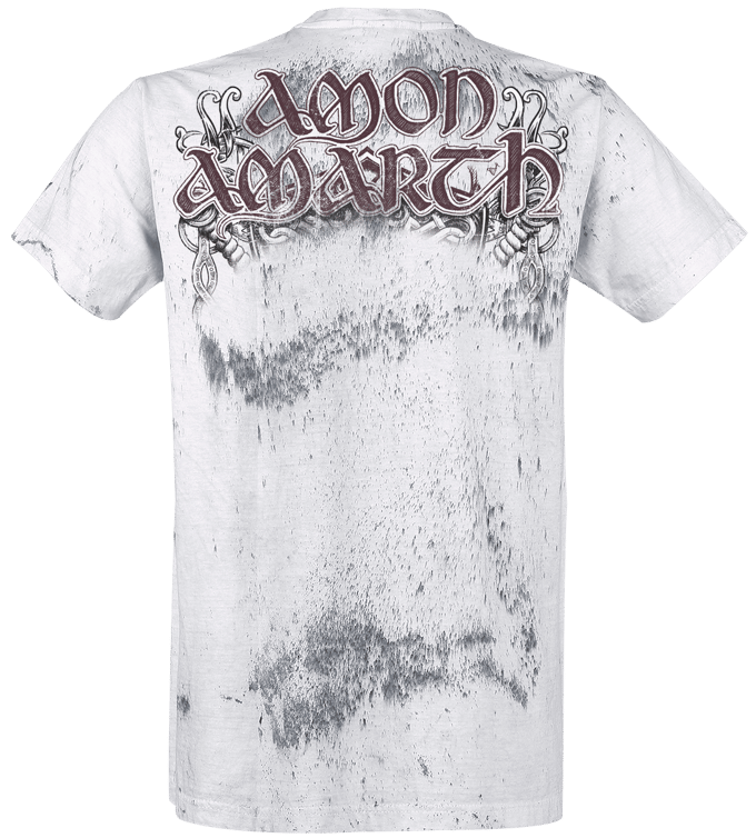 Amon Amarth T-shirt - Beardskulls - M tot 4XL - voor Mannen - lichtgrijs