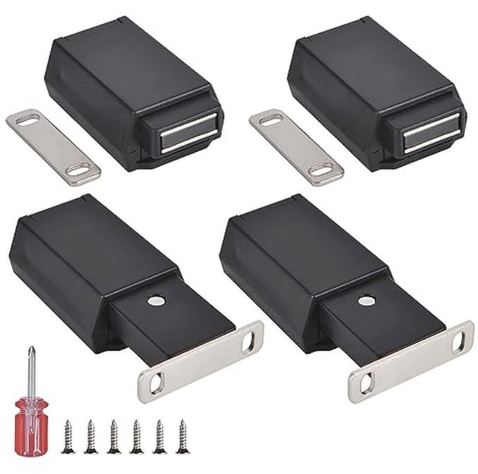 Heavy Duty Magnetische Push To Open Deurvergrendeling - 4 Pack voor Keuken en Meubels
