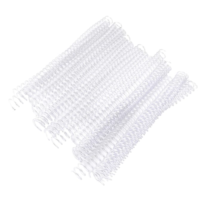 20 stuks 30-gaats losblad plastic bindringen spiraalringen voor A4-papier 19 mm transparant 19mm transparant