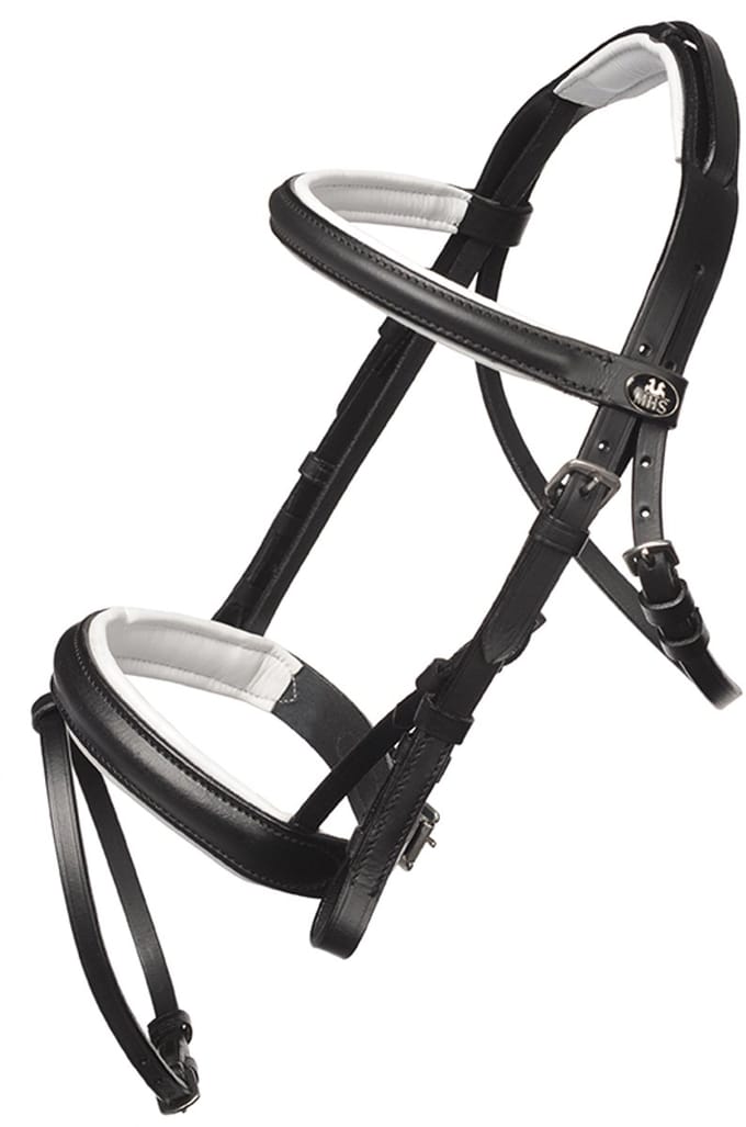 MHS Hoofdstel Star black/white mini mini