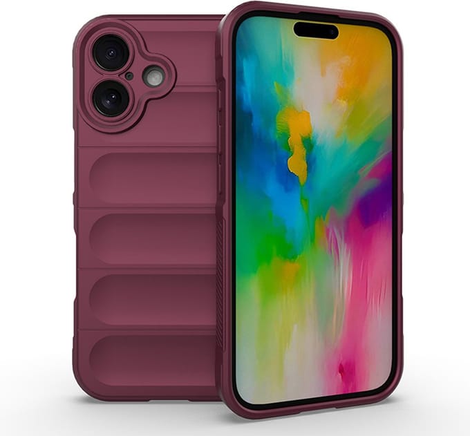 MobyDefend Hoesje - Geschikt voor iPhone 16 - TPU Gripcase - Paars
