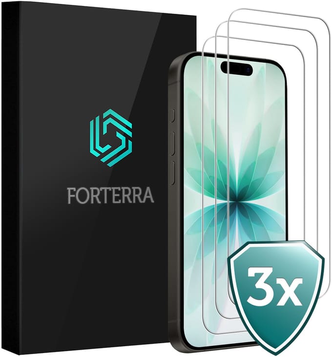 Screenprotector 3 Stuks - Geschikt voor Apple iPhone 17 - Volledige Dekking - Beschermglas - Gehard Glas - Tempered Glass - Screen Protector