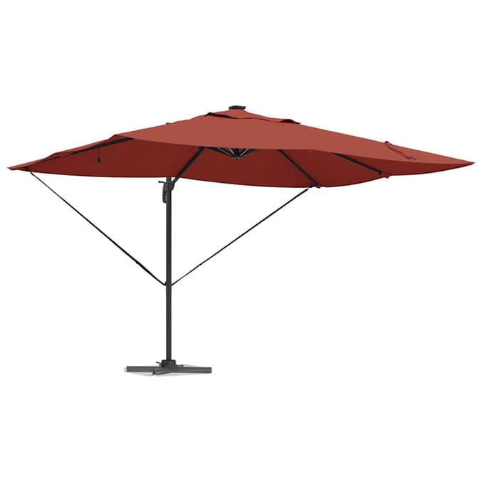 vidaXL Parasol 352 x 251 x 265 cm Polyester en Aluminium Terracotta