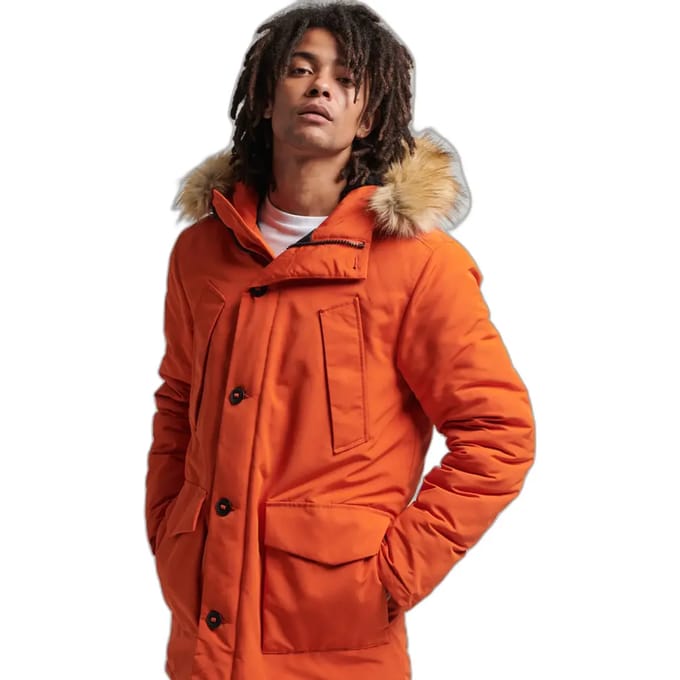 Parka met imitatiebont Superdry Everest