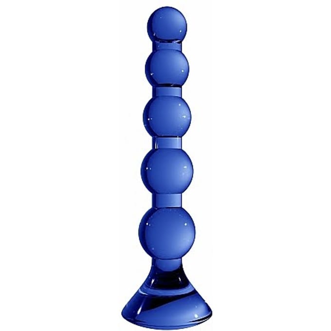 Chrystalino Stretch -  Blue glazen dildo