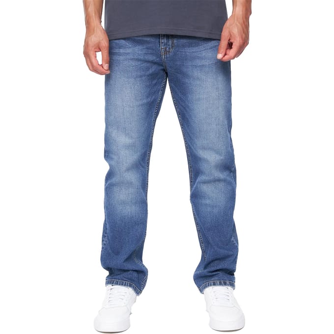 Duck and Cover Rechte Jeans Heren (Stone Wash)