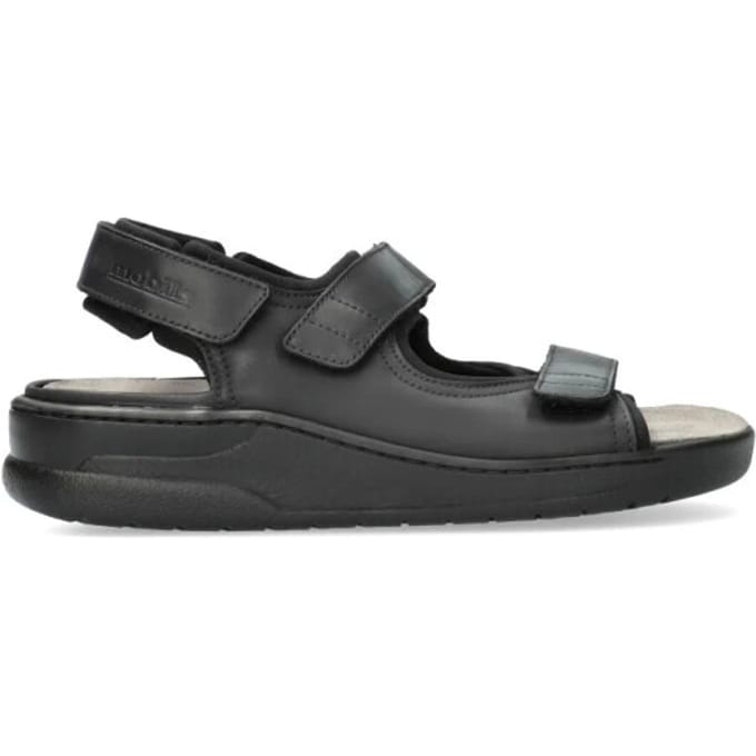 Mephisto Mobils Valden - heren sandaal - Zwart - maat 43 (EU) 9 (UK)