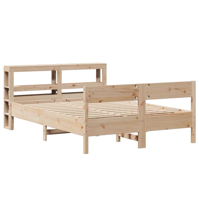 vidaXL - Bedframe - zonder - matras - massief - grenenhout - 140x200 - cm