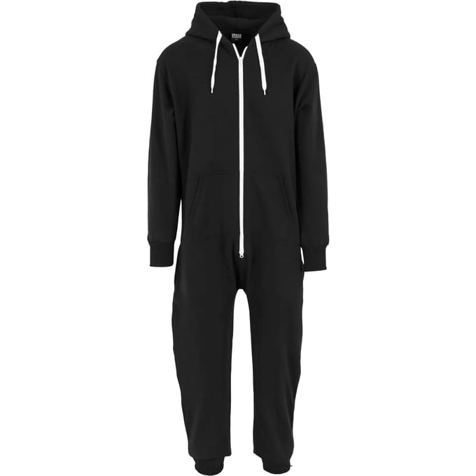 Urban Classics Sweat Jumpsuit Overall zwart Katoen -