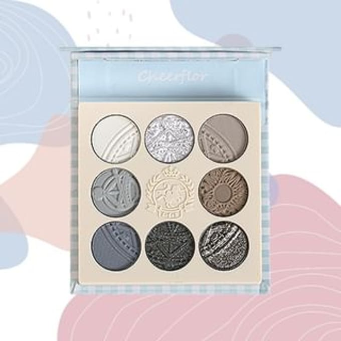 CHEERFLOR - Farley Garden Magic Circle Embossed Eyeshadow - CFR971 Haze Blue CFR971 Haze Blue - 6.8g