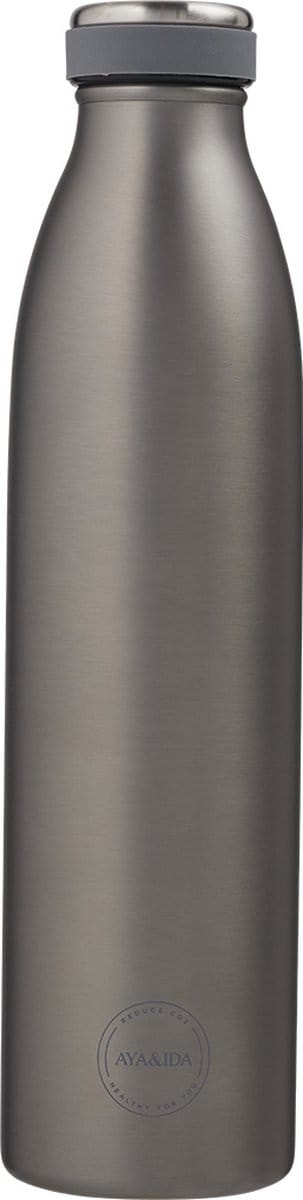 AYA & IDA - Drinking Bottle - Thermosfles - waterfles - 750ml - COOL GREY