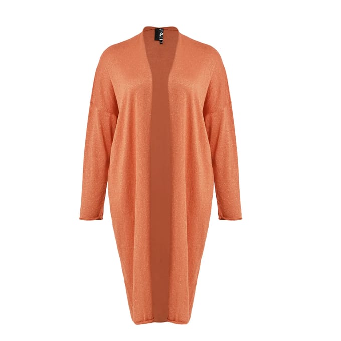 Lange gebreide cardigan dames Mat Fashion Lurex