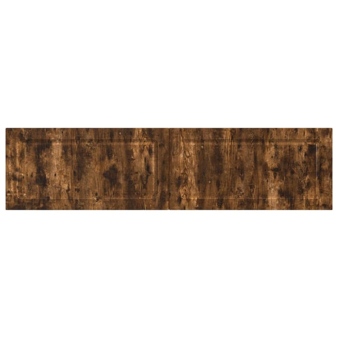 vidaXL - Wandgemonteerd - Hoofdbord - UTRECHT - Gerookt - eiken - Bewerkt - hout