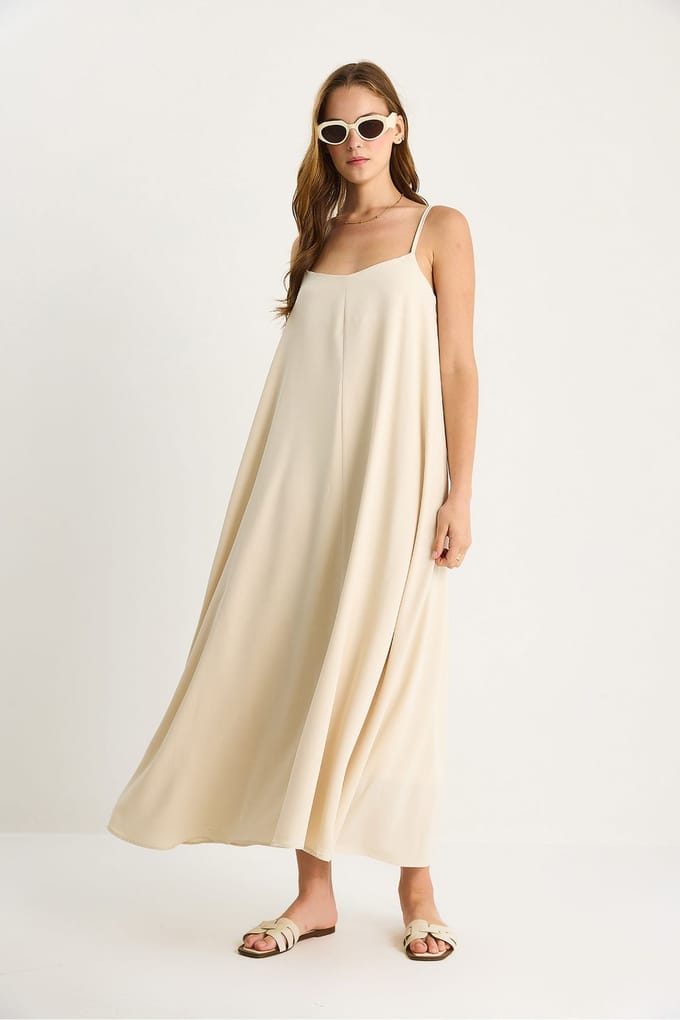 Maxi V-hals Jurk