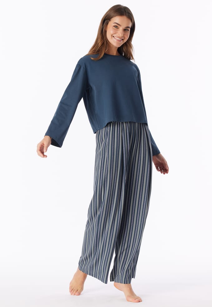 Shirt met lange mouwen, diepblauw - Mix+ Relax 44