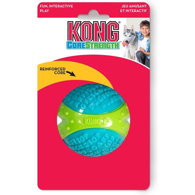 Kong Corestrength Ball Blauw&Groen - Hondenspeelgoed - Large