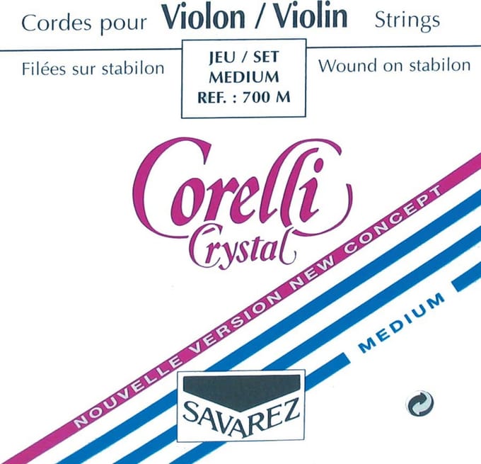 Corelli CO-700-M violin string set 4/4, medium, consists of CO-701-M, CO-702-M, CO-703-M and CO-704-M