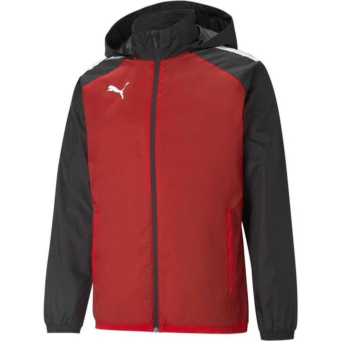 Puma Heren TeamLIGA Kleurblok Anorak (Rood/Zwart)