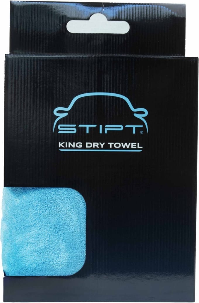 Stipt - King Dry Towel 1Mx1M - droogdoek auto - Streeploos drogen