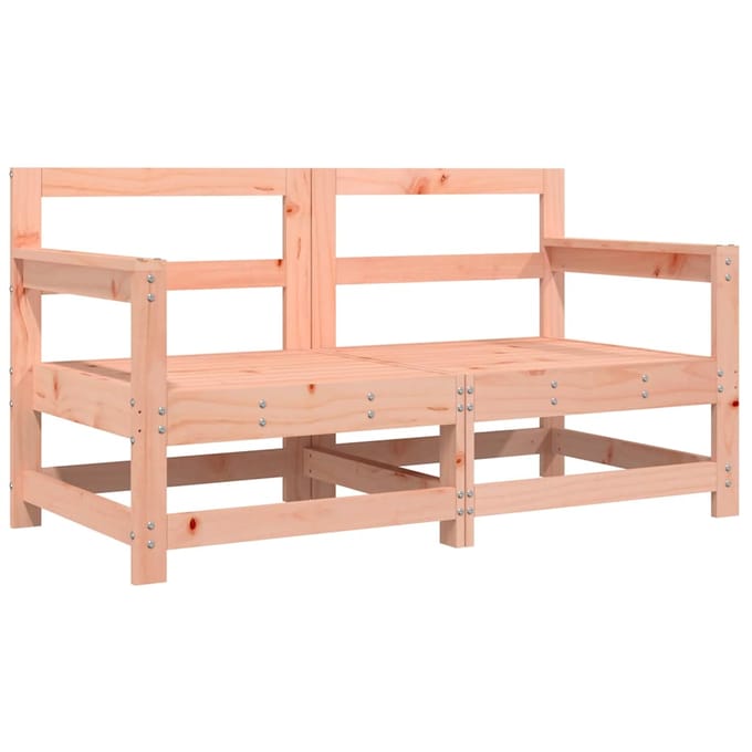 vidaXL - Tuinstoelen - 2 - st - met - kussens - massief - douglashout