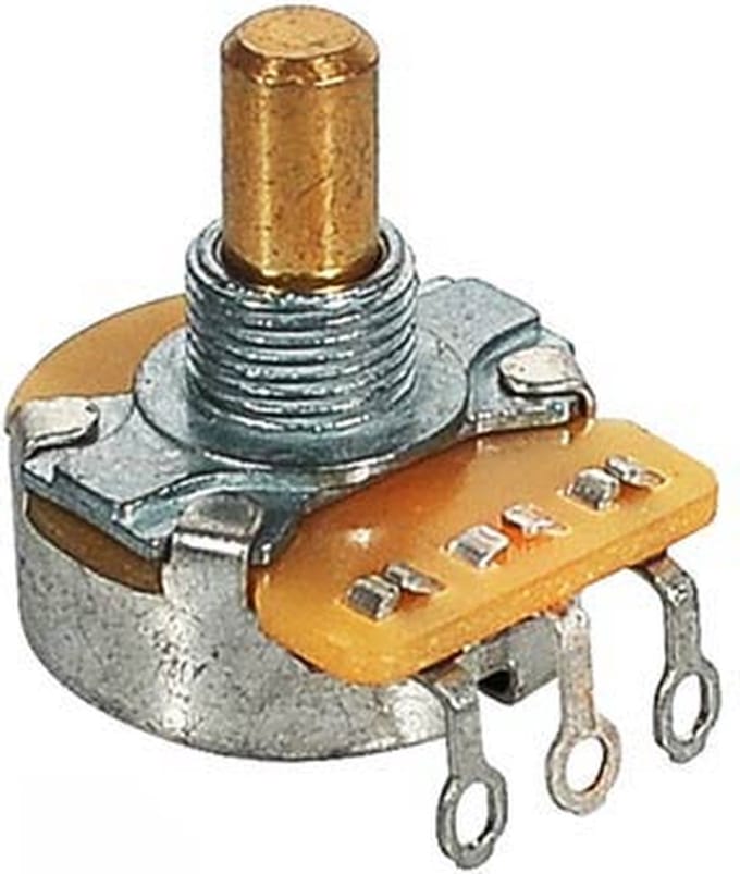Fender 0019066049 1 MEG (1000K) Audio Potentiometer – Solid Shaft, .375 Bushing