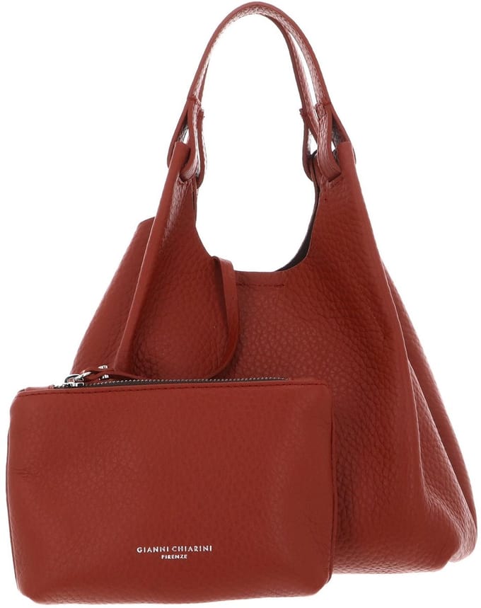 GIANNI CHIARINI handtas schoudertas Handbag Brick Red - T. Moro terracotta