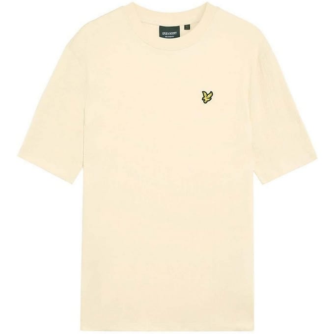 Lyle & Scott Heren Crepe T-shirt (Beige)