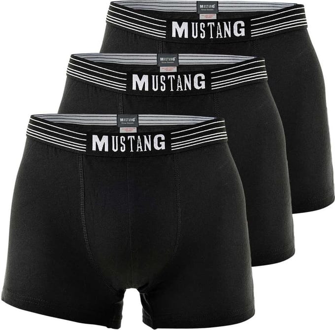Mustang Boxershorts Retroshorts True Denim 3er Pack Set van 3