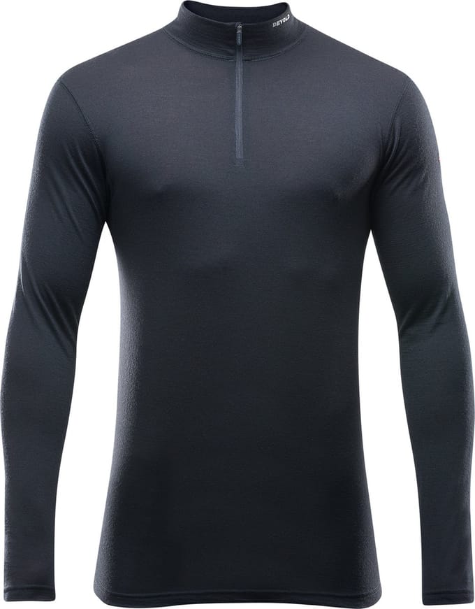 Devold Breeze Half Zip Neck - Black - Maat Herren_XL