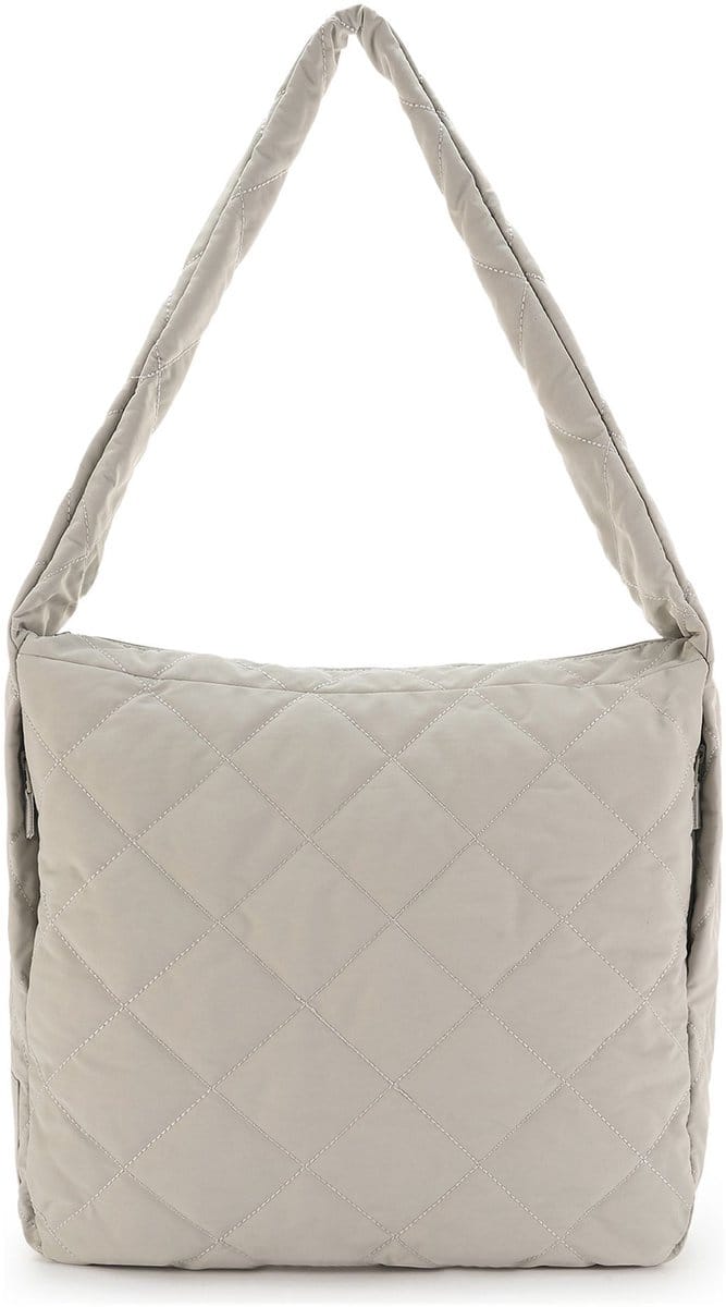 SEIDENFELT MANUFAKTUR schoudertas Hetta Maxi Hobo Bag Cool Grey Lichtgrijs