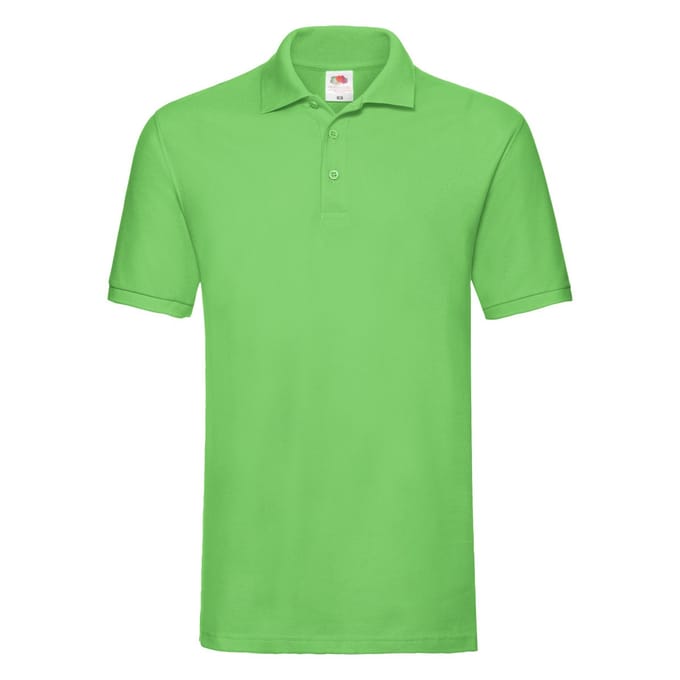 Fruit of the Loom Heren Premium Piqué Poloshirt (Kalk)