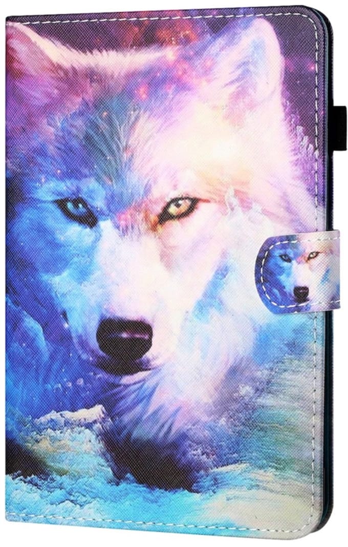 Bescherm-Etui Hoes Map geschikt voor Samsung Galaxy Tab A9 Plus - 11 - Wolf