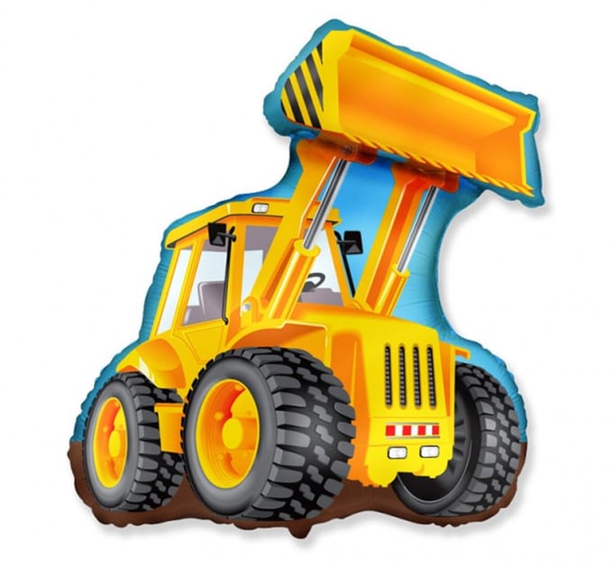 ballon foil "Excavator" - 32 inch - Flex / bulk